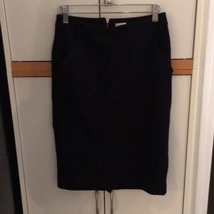 Dark blue pencil skirt